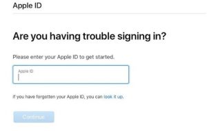 اپل آیدی فراموش کنم چه کنم؟